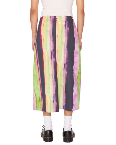 MIDORI SLIP SKIRT STRIPE MULTI
