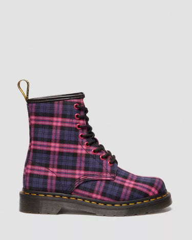1460 TARTAN LACE UP BOOT PINK