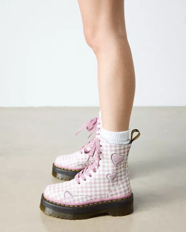 JADON HEART WHITE/DUSTY ROSE