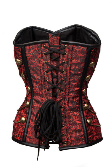 BROCADE CORSET RED/MULTI
