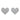 HEART GLITTER PASTIES SILVER