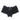 RUFFLE SHORTS BLACK