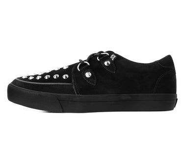 BLACK SUEDE STUD SNEAKER BLACK