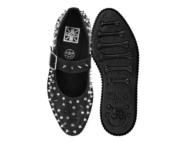 SPIKED MARY JANE A3355L BLACK