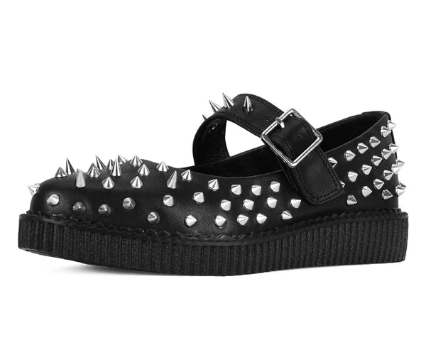 SPIKED MARY JANE A3355L BLACK