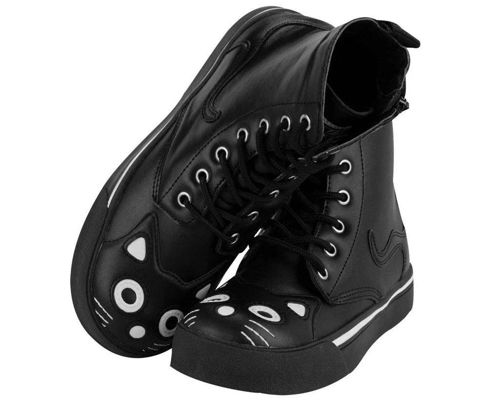 BLACK KITTY SNEAKER BOOT