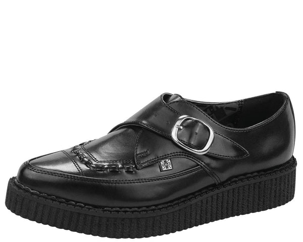LEATHER BUCKLE POINT A8520 BLACK