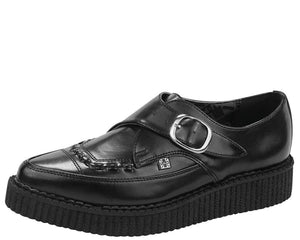 LEATHER BUCKLE POINT A8520 BLACK