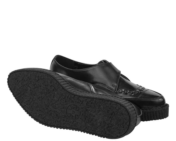 LEATHER BUCKLE POINT A8520 BLACK
