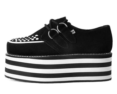 STRIPED SOLE CREEPER BLACK/WHITE