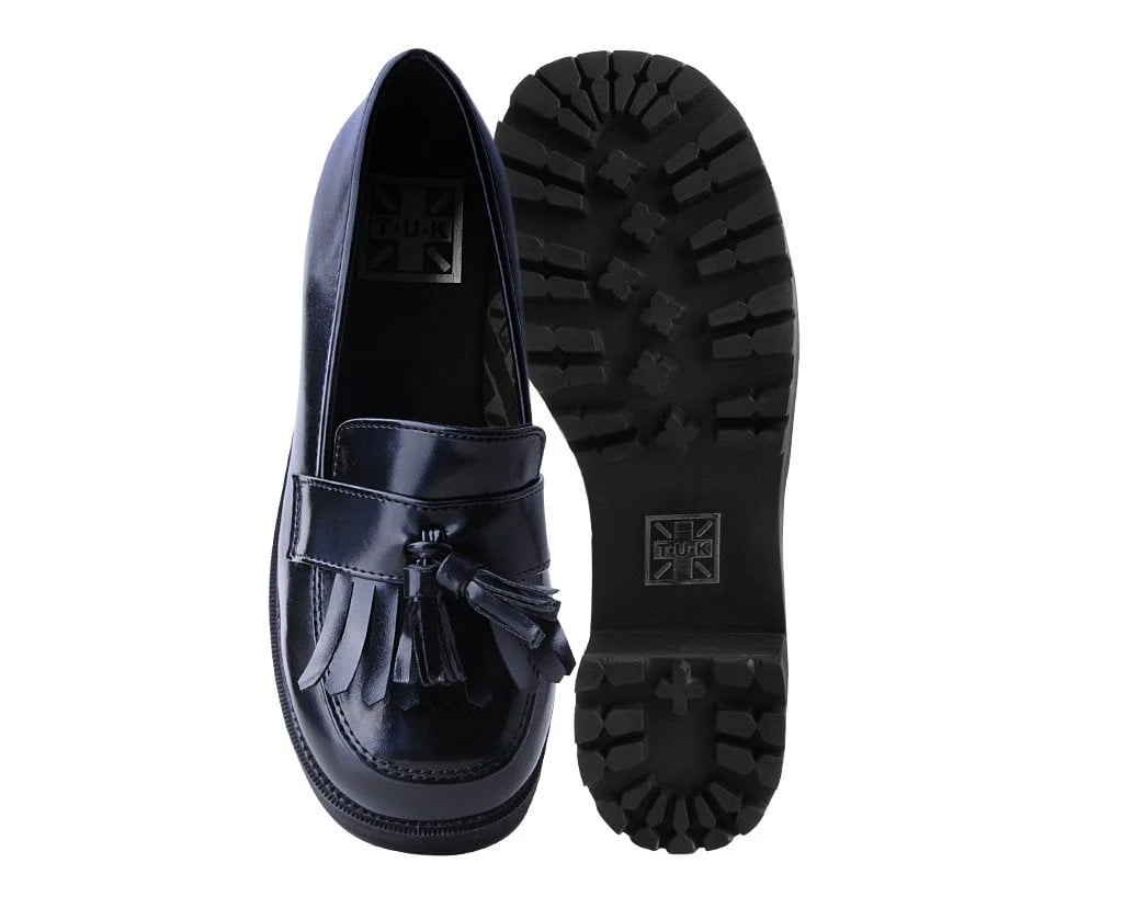 OIL HAZE BLACK LOAFERS