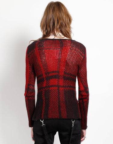 PLAID SWEATER