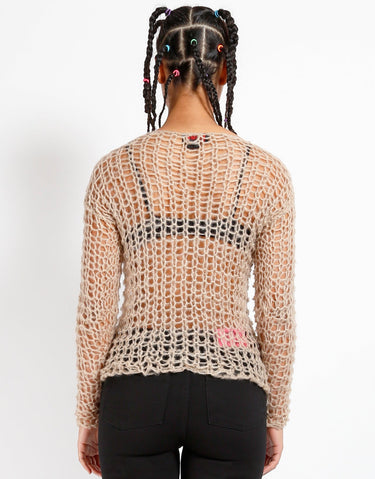 HOLY PUNK SWEATER IVORY