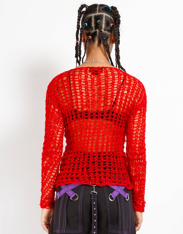HOLY PUNK SWEATER RED