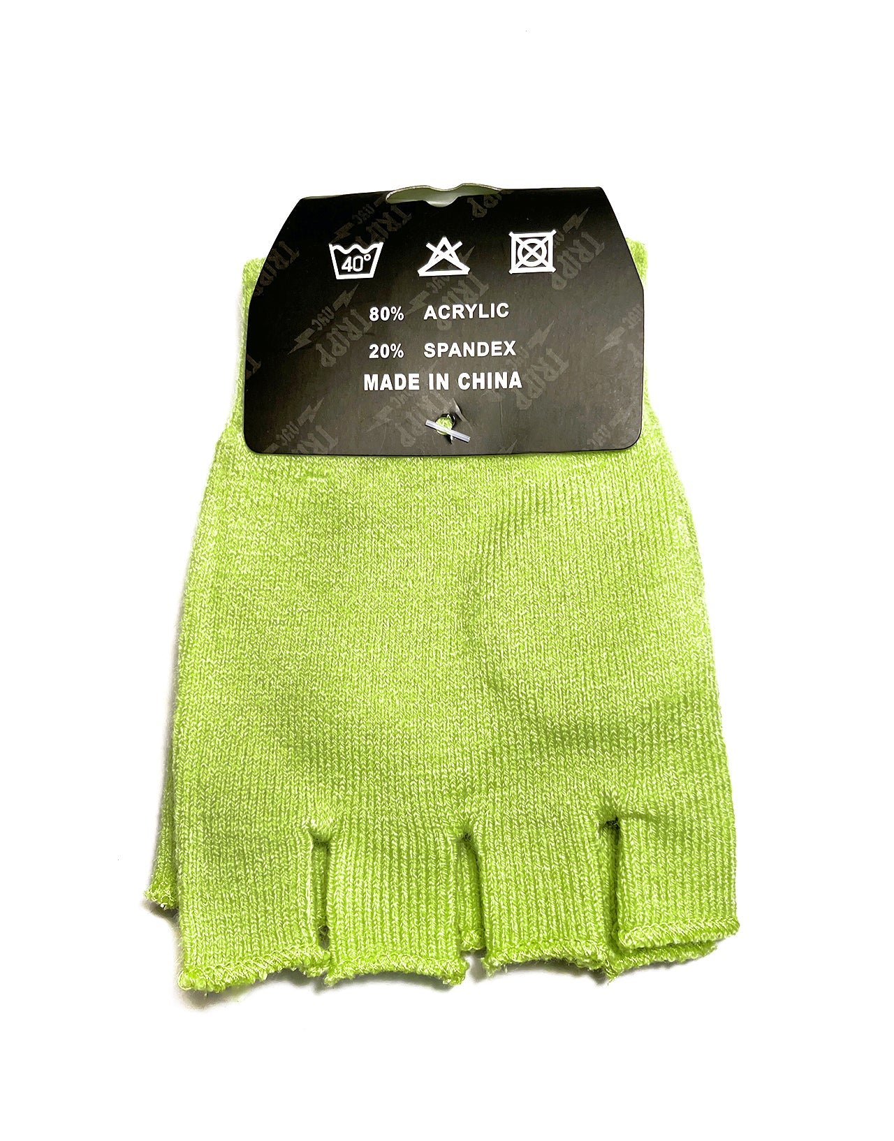 FINGERLESS GLOVES LIME