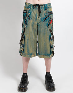 SKULL STUD PANT BLUE SKY WASH