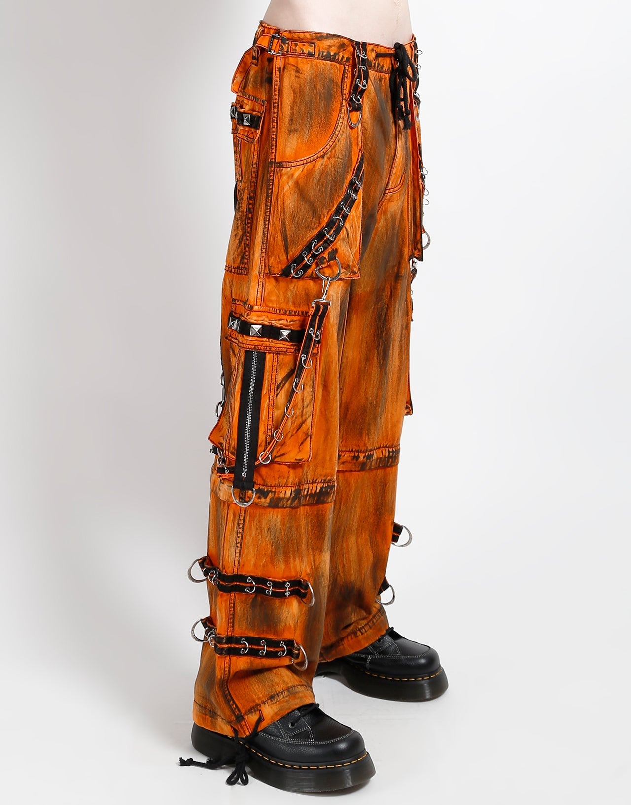 MIGHTY METAL PANT ORANGE INK WASH