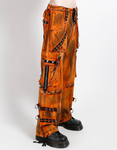MIGHTY METAL PANT ORANGE INK WASH