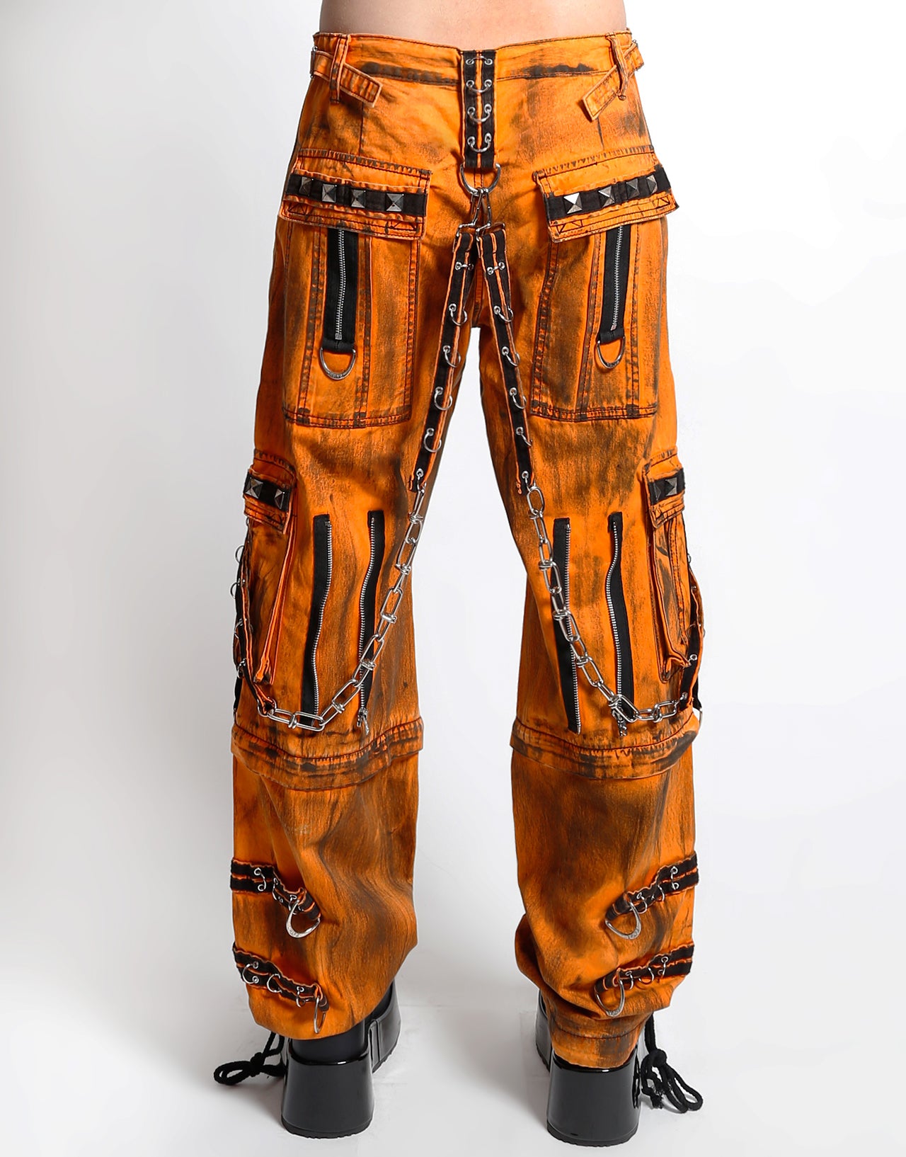 MIGHTY METAL PANT ORANGE INK WASH