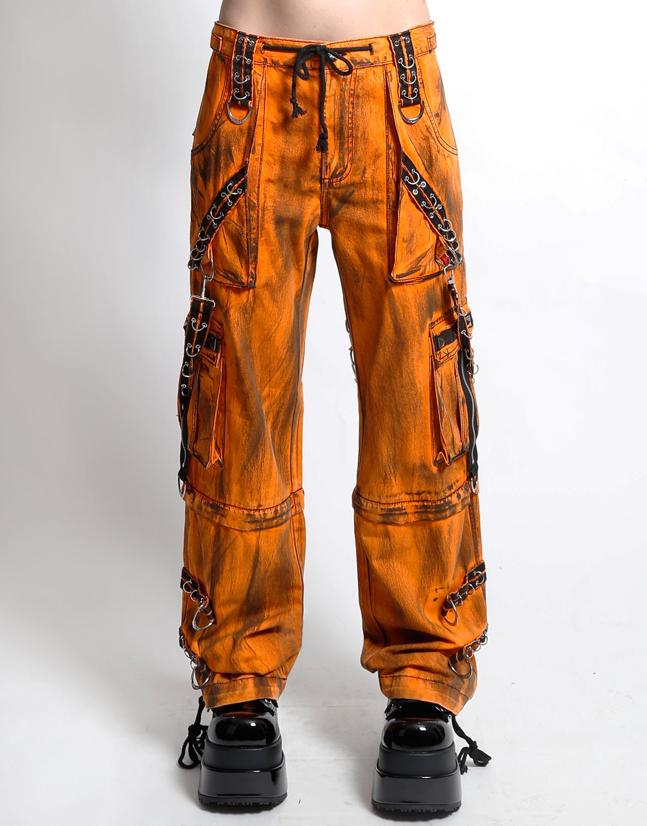 MIGHTY METAL PANT ORANGE INK WASH