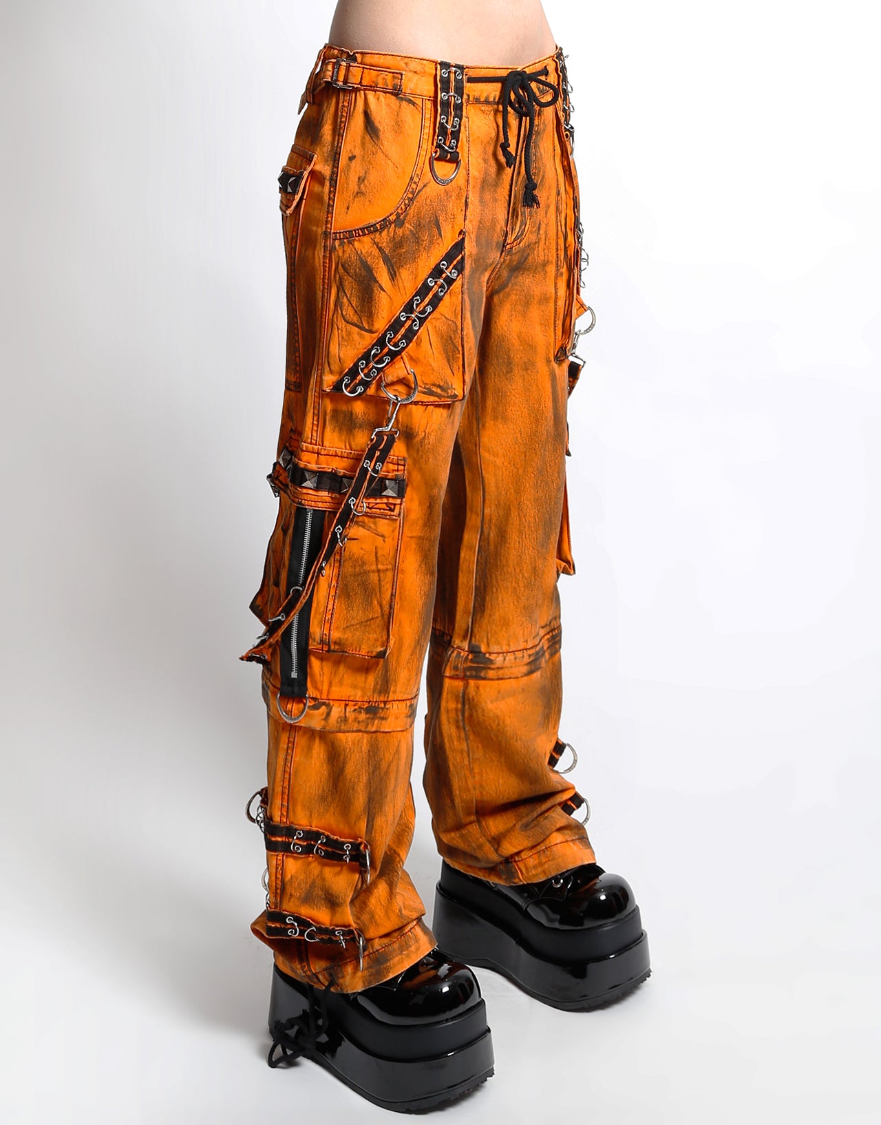 MIGHTY METAL PANT ORANGE INK WASH