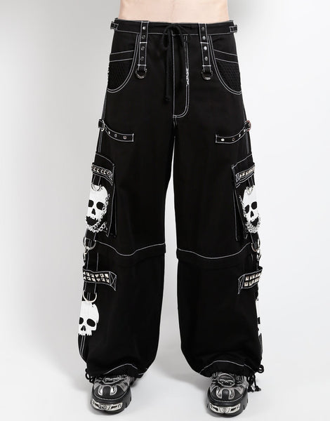 パンツ 00s tripNYC Super Skull Wide pants swag AF3770M_BLKWHTSKULL_F2_grande.