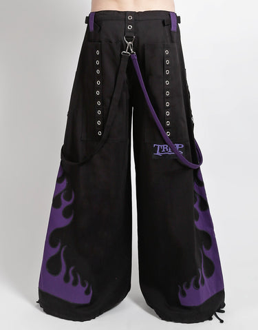 FLAME DARK STREET PANT PURPLE