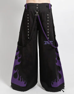 FLAME DARK STREET PANT PURPLE