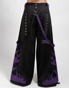 FLAME DARK STREET PANT PURPLE