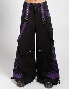 FLAME DARK STREET PANT PURPLE
