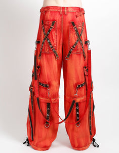 X-STRAP ZIP OFF PANT FIRE WASH