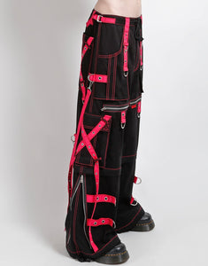 X-STRAP ZIP OFF PANT BLACK/PINK
