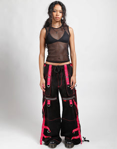 X-STRAP ZIP OFF PANT BLACK/PINK