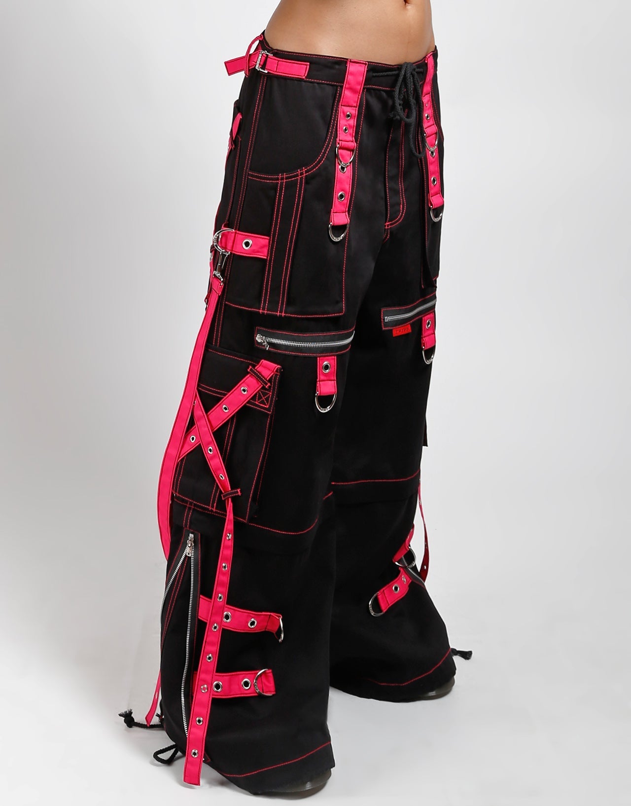 X-STRAP ZIP OFF PANT BLACK/PINK