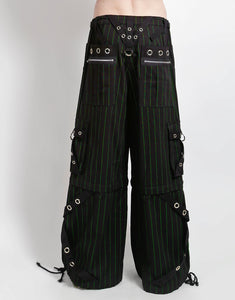 GODFATHER CHAIN PANT GREEN STRIPE