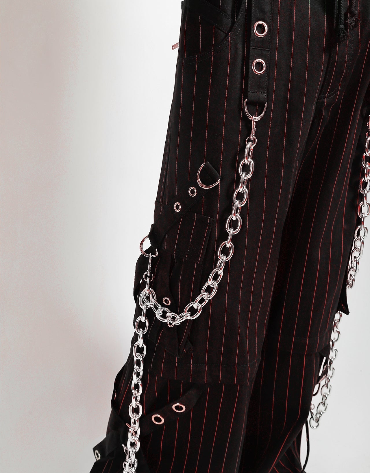 GODFATHER CHAIN PANT RED STRIPE