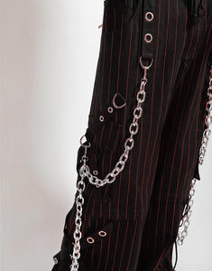 GODFATHER CHAIN PANT RED STRIPE