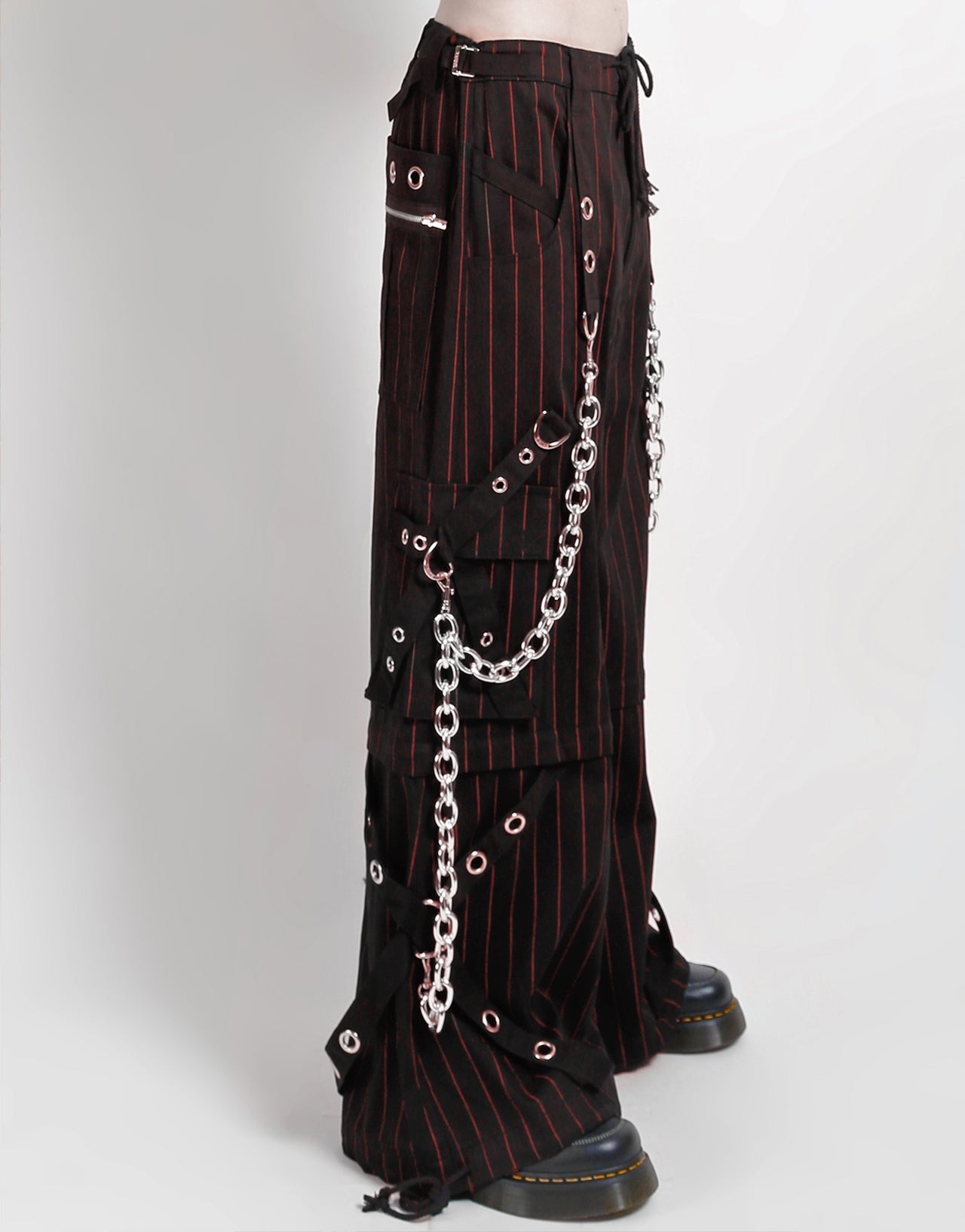 GODFATHER CHAIN PANT RED STRIPE