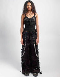 GODFATHER CHAIN PANT RED STRIPE