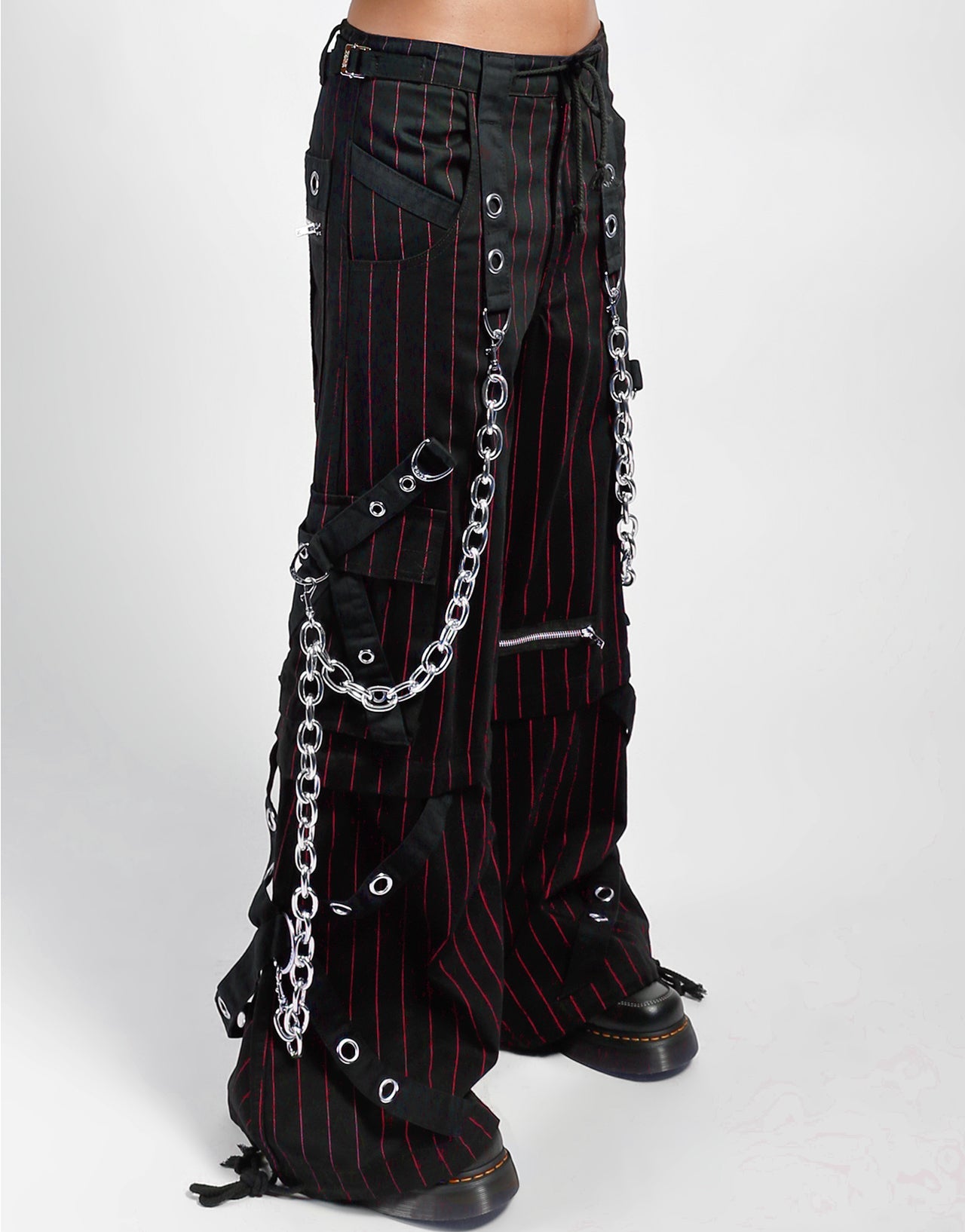 GODFATHER CHAIN PANT RED STRIPE