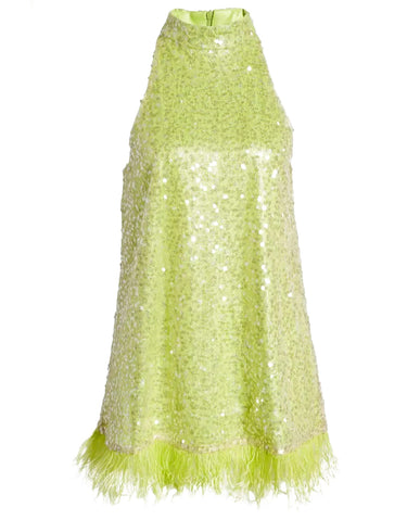 ESTHER GREEN MINI DRESS