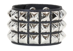 3 ROW PYRAMID BRACELET