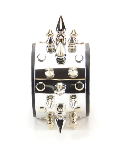 SPIKE METAL PLATE BRACELET