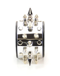SPIKE METAL PLATE BRACELET