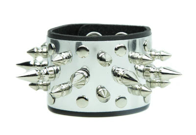 SPIKE METAL PLATE BRACELET