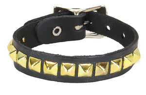 Single Pyramid Stud Bracelet Gold