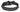 1 ROW MINI PYRAMID BUCKLE BRACELET BLACK/BLACK