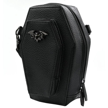 COFFIN & BAT MINI CROSSBODY PURSE