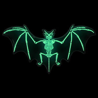 SKELLI BAT GLOW ENAMEL PIN