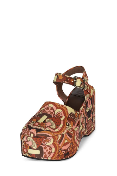 BOHEMIAN PLATFORM MARY JANES IN MUSHROOM